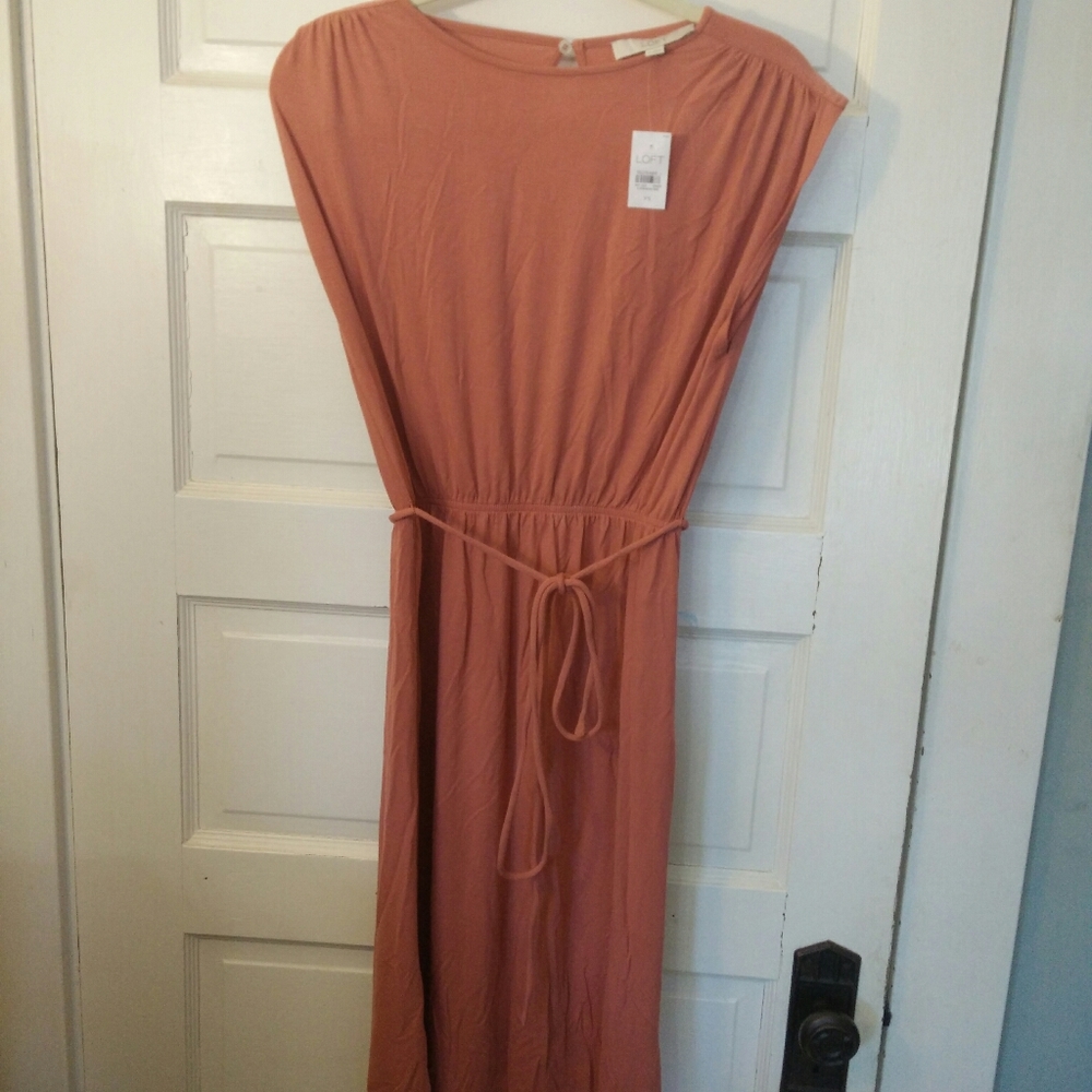Pink midi dress